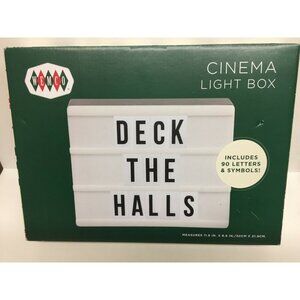 Wemco Deck The Halls Cinema Marquee Sign Light Box Letters Christmas Movie Decor